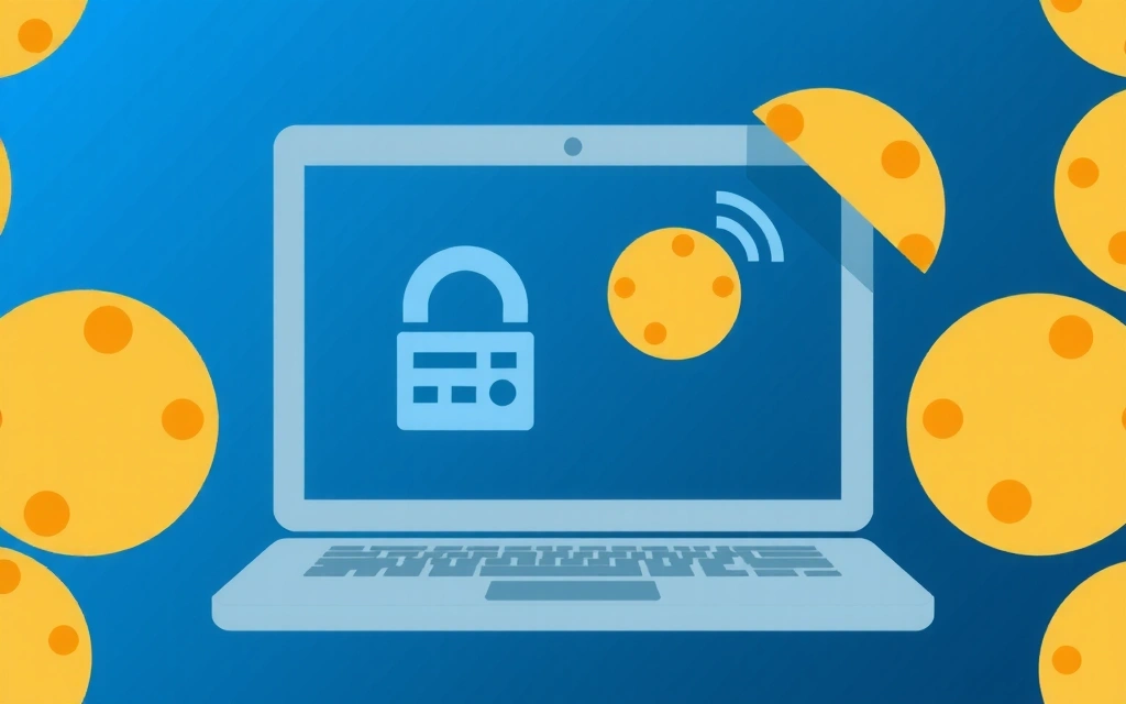 Illustration of browser cookies being stored on a device